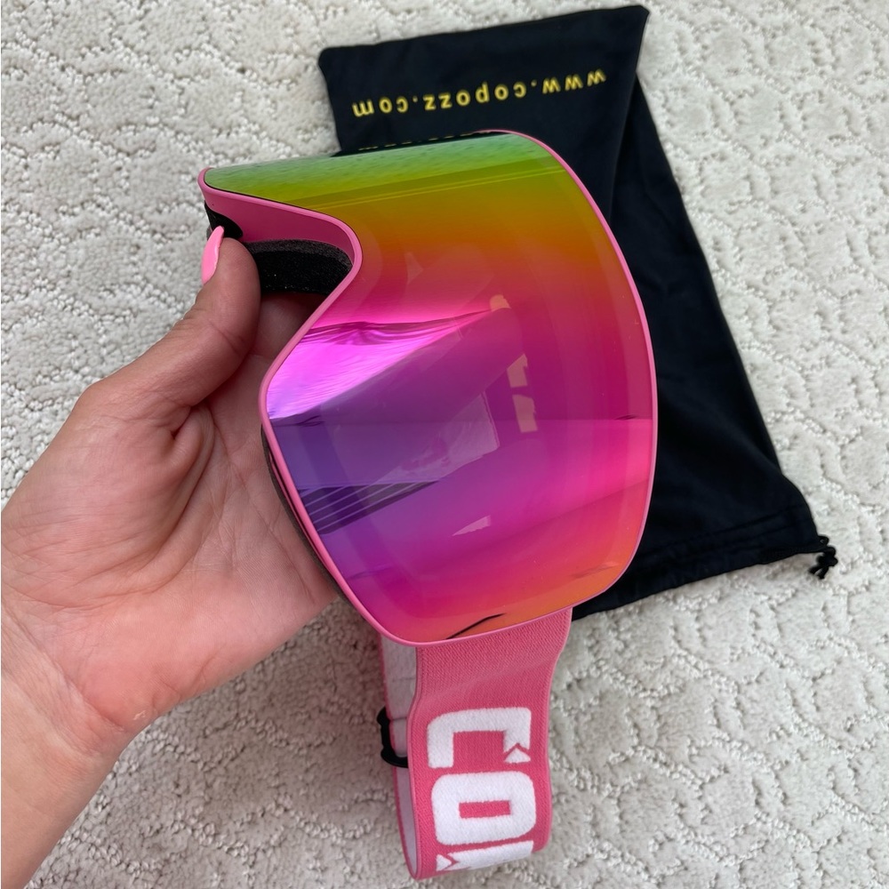 Pink Ski Goggles